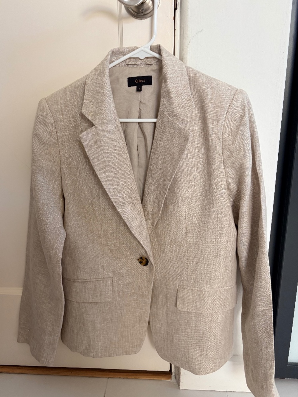 Quince 100% European Linen Structured Blazer - SMALL